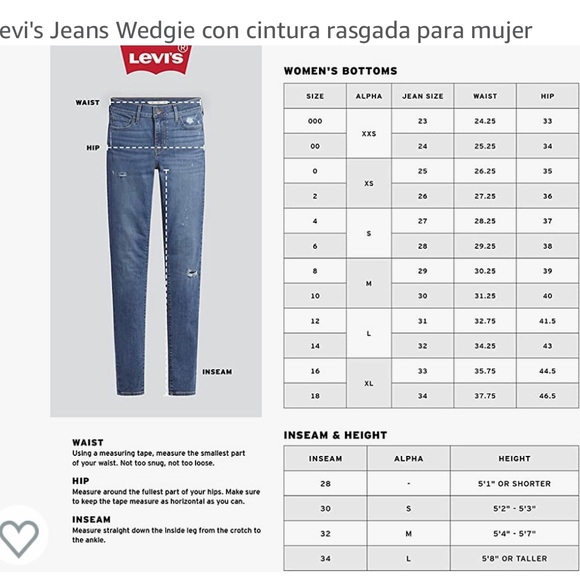 NWT Levi's Women's Ripped Waist Wedgie Jeans - Picture 7 of 9
